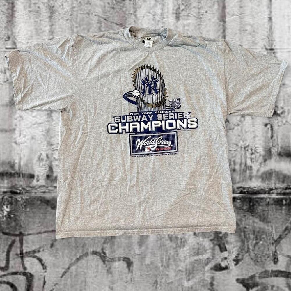 Vintage 2000 New York Yankees Subway Series World Series Champions Shirt XXL Lee
